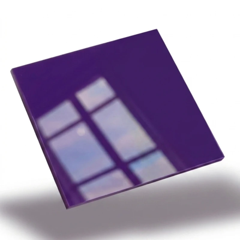 Plexi 3mm Fioletowy Pył, format 1000x500mm – wykończenie w wysokim połysku