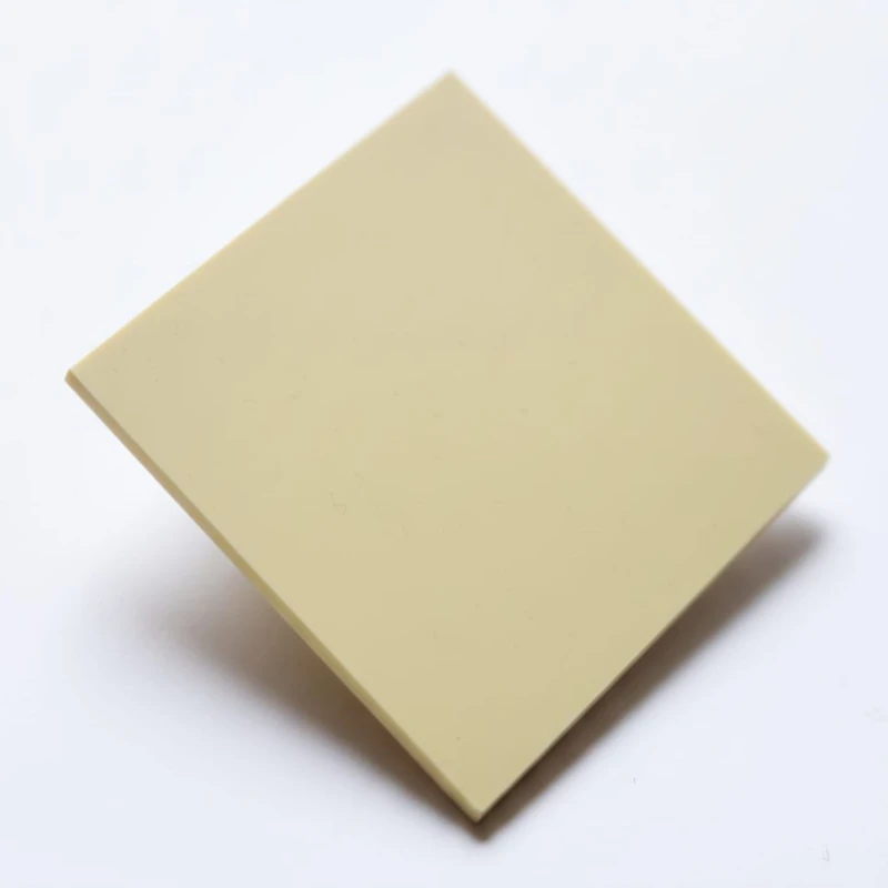 Plexi 3mm PASTELOWA żółta, format 500x300mm – wykończenie matowe satynowe