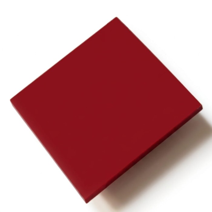 Plexi 3mm Głęboka Wiśnia - strona matowa - tester