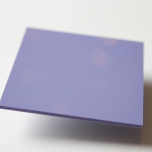Plexi 3mm PASTELOWA fioletowa - strona matowa - tester