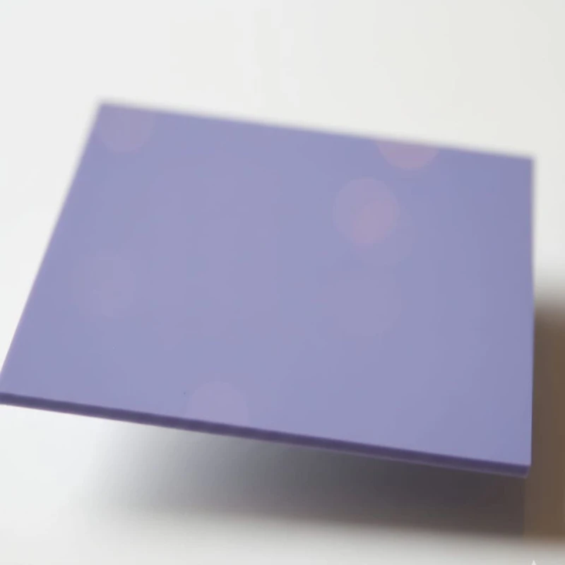 Plexi 3mm PASTELOWA fioletowa - strona matowa - tester