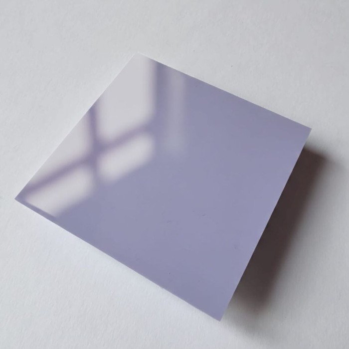 Plexi 3mm PASTELOWA fioletowa - strona w połysku - tester