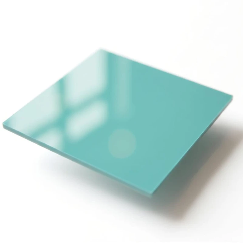 Plexi 3mm PASTELOWA miętowa - strona w połysku - tester