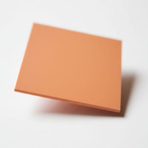 Plexi 3mm PASTELOWA pomarańczowa - strona matowa - tester