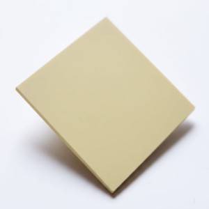 Plexi 3mm PASTELOWA żółta - strona matowa - tester