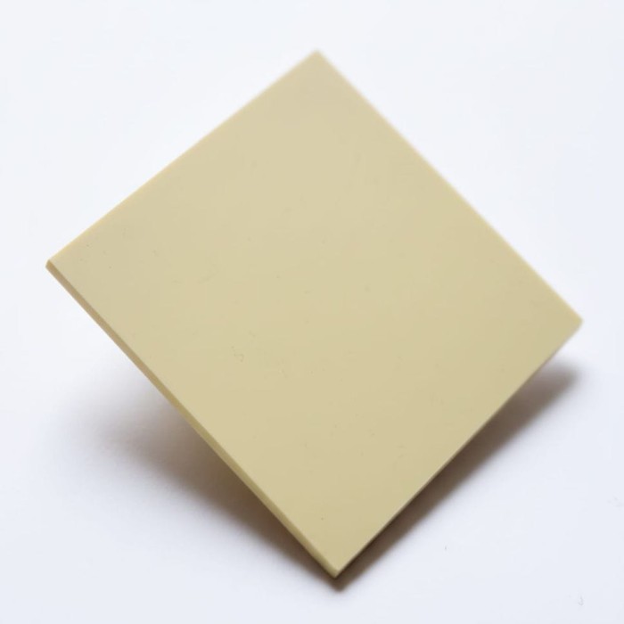 Plexi 3mm PASTELOWA żółta - strona matowa - tester