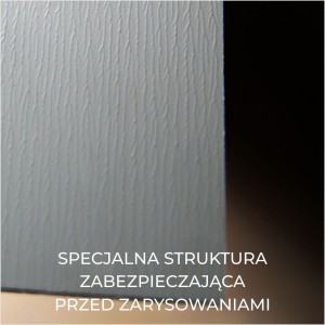 Tylna struktura zabezpieczająca lustro przed zarysowaniami i uszkodzeniami