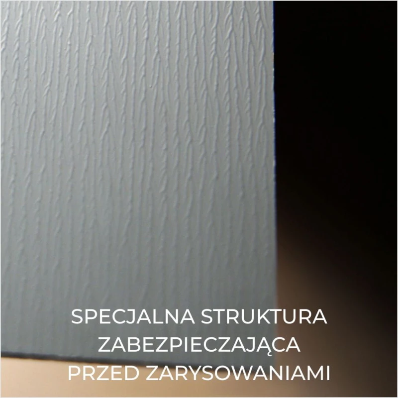 Tylna struktura zabezpieczająca lustro przed zarysowaniami i uszkodzeniami
