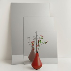 Plexi lustro srebrne 2,8mm, format 600x400mm - do cięcia laserem