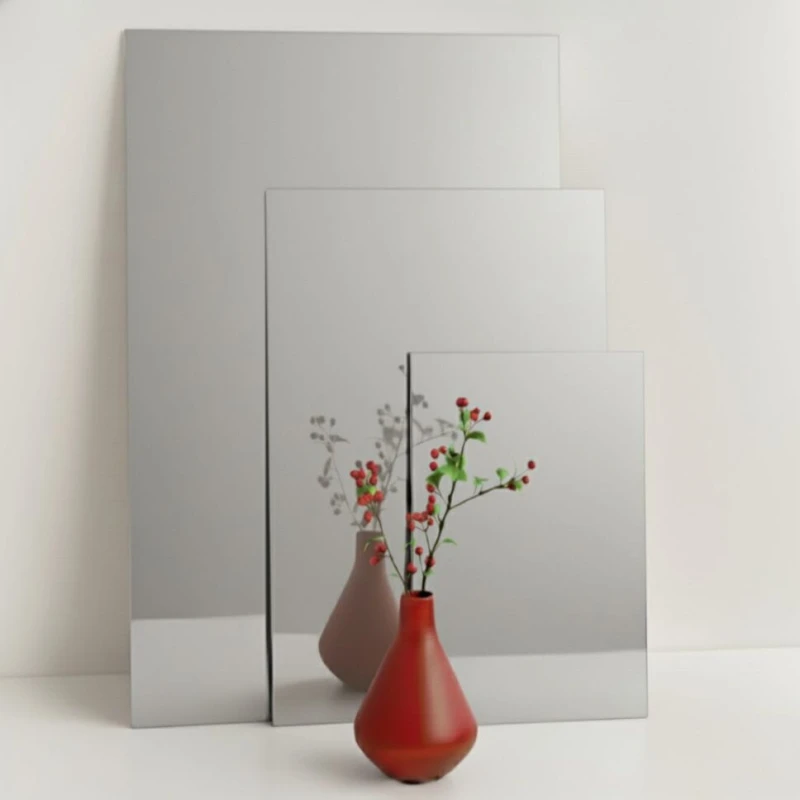 Plexi lustro srebrne 2,8mm, format 600x400mm - do cięcia laserem