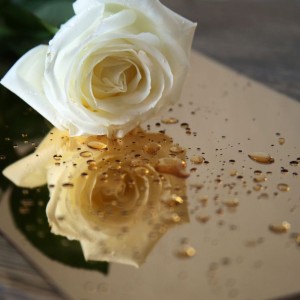 Złota formatka plexi lustro 1mm, format 600x400mm - widok główny