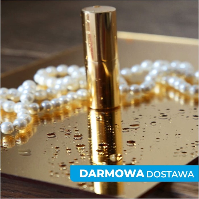 Plexi lustro złote VINTAGE 2mm w zestawie PAKIET BIZNES (33 sztuk formatek 700x500mm) z darmową dostawą – płyty akrylowe dla firm i agencji reklamowych