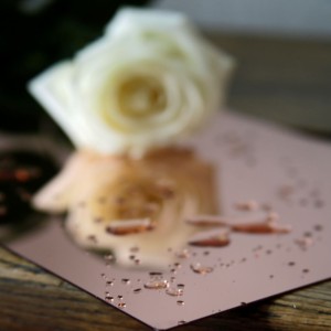 Plexi lustro gold rose 1mm, format 600x400mm