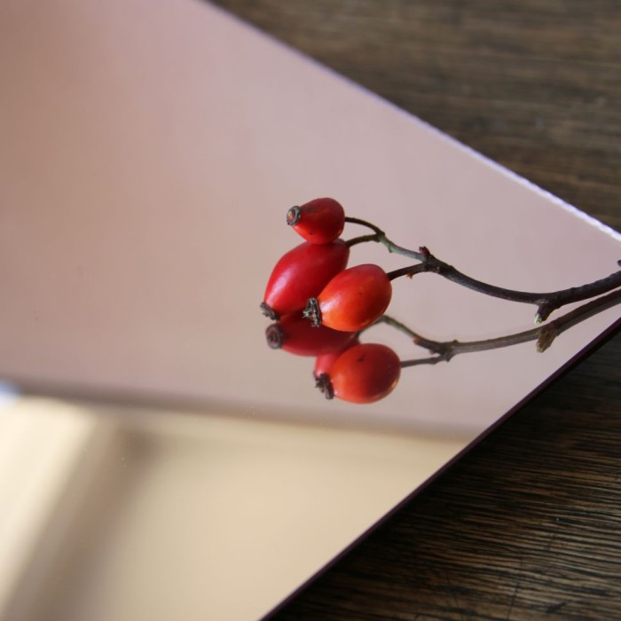 Plexi lustro gold rose 1,9mm, format 700x500mm
